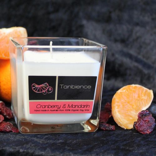 Cranberry & Mandarin — Square Jar Candle