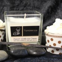 French Vanilla Ice Cream — Square Jar Candle