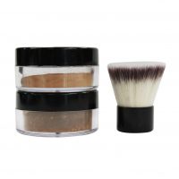 Mosaic Minerals Trial Pack, 1 gram - Mini Kabuki Synthetic Hair Brush