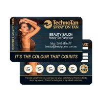 TechnoTan personalised Loyalty Card — Style D