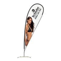 Complete Large Tear Drop Banner  — Non personalised — Style D