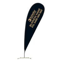 Complete Personalised Large TechnoTan Tear Drop Banner — Style A
