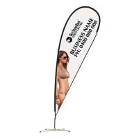 Complete Personalised Large TechnoTan Tear Drop Banner — Style C