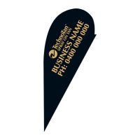 TechnoTan Personalised Large Tear Drop Banner — Style A