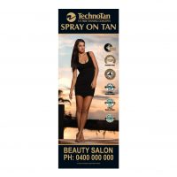 TechnoTan Personalised X-Frame Banner — Style D