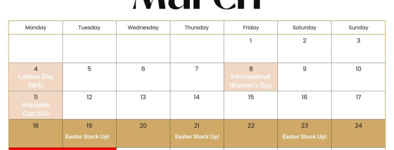 _Newsletter Calendar - March